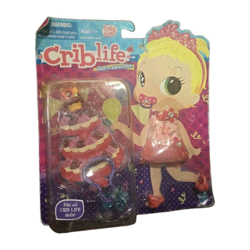 Hasbro Baby Alive Crib Life Doll Clothes Born Awesome Birthday New Damaged Box
